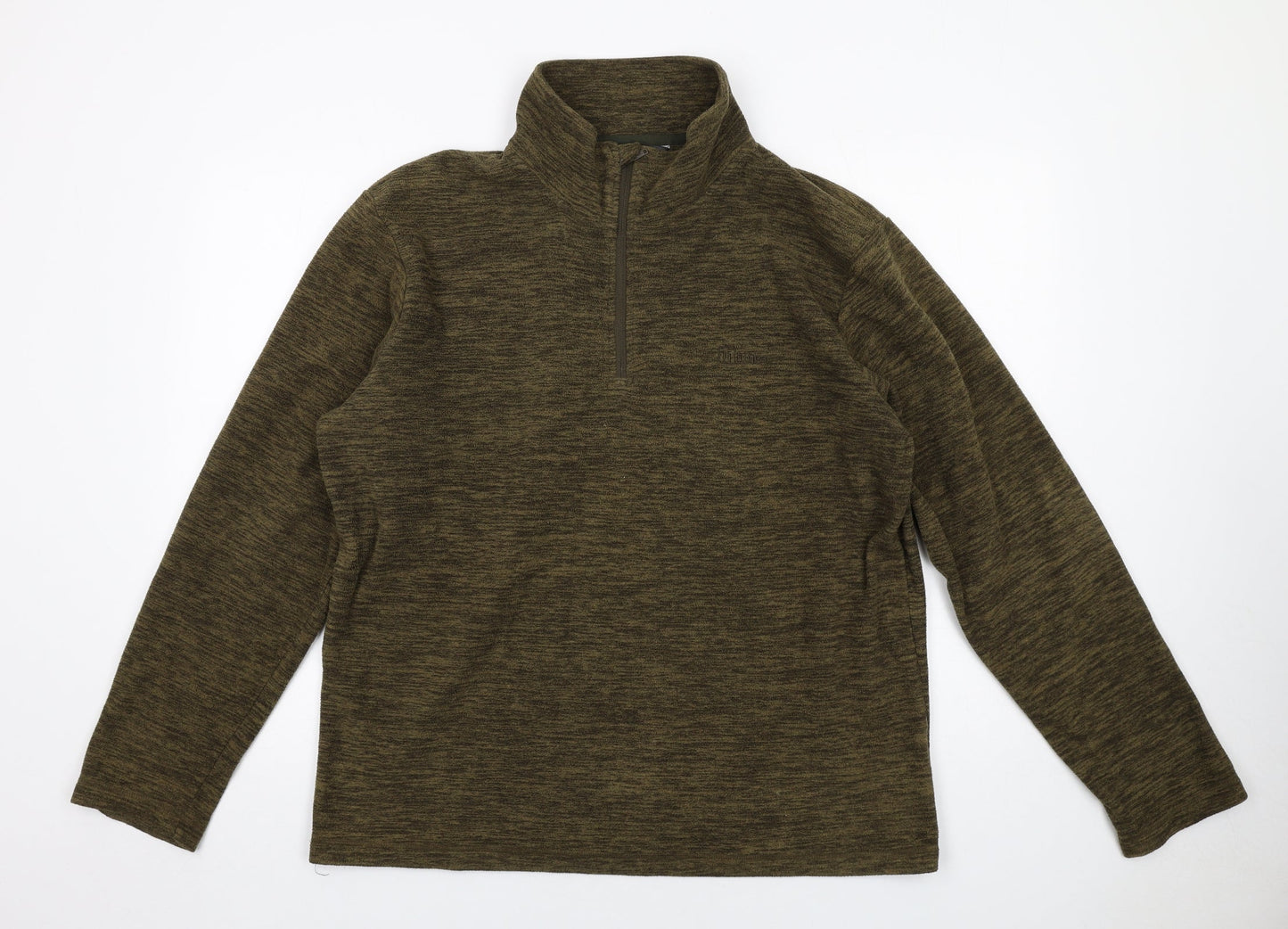 Hi Gear Mens Brown Polyester Henley Sweatshirt Size L