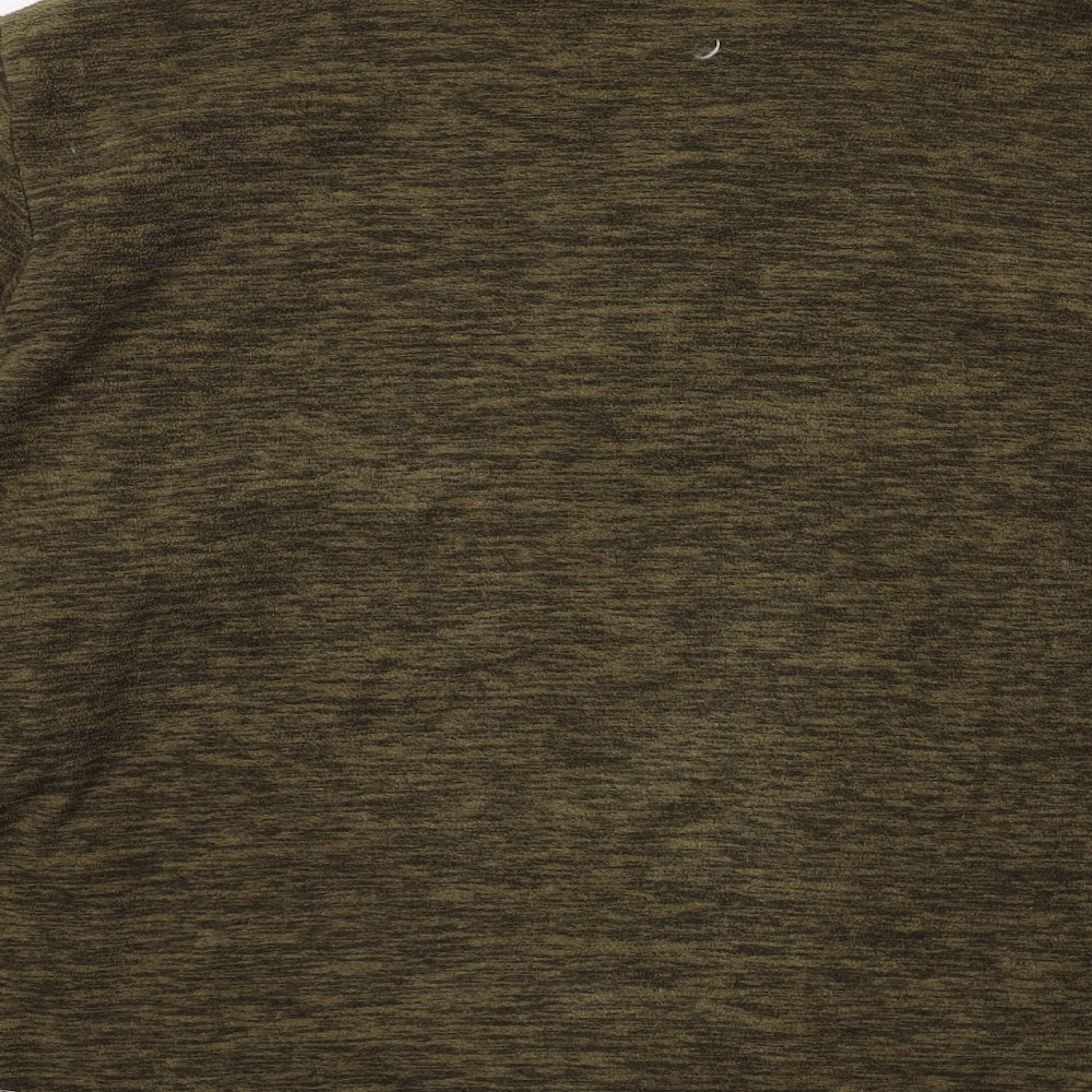 Hi Gear Mens Brown Polyester Henley Sweatshirt Size L