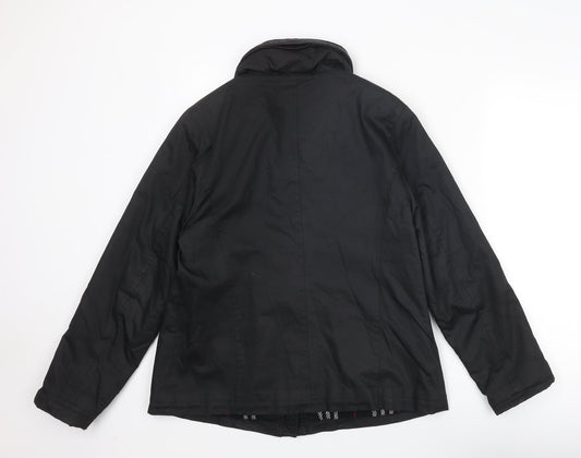 Milo Womens Black Jacket Size 12 Snap