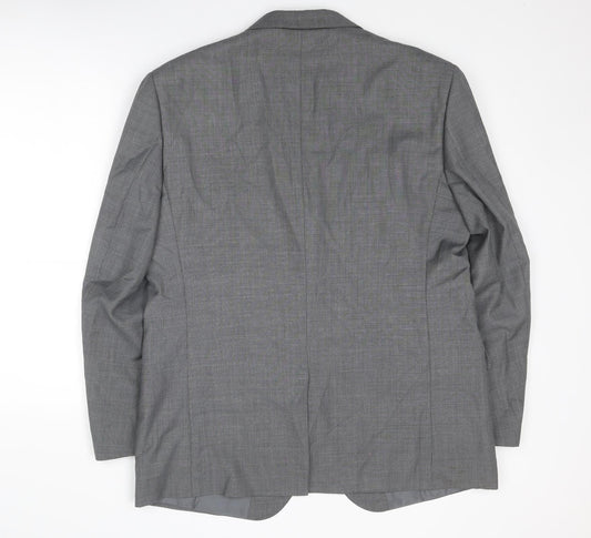 Marks and Spencer Mens Grey Polyester Jacket Suit Jacket Size 44 Regular