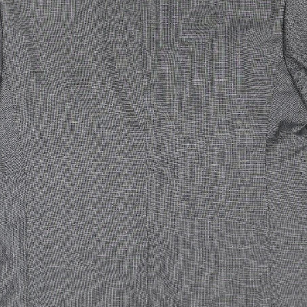 Marks and Spencer Mens Grey Polyester Jacket Suit Jacket Size 44 Regular