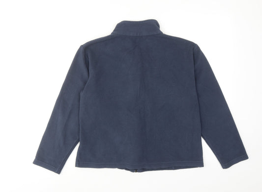 Marks and Spencer Womens Blue Jacket Size 16 Zip