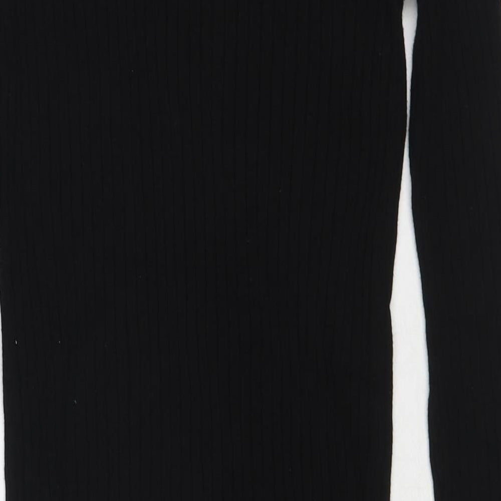 Marks and Spencer Womens Black Round Neck Viscose Pullover Jumper Size 8