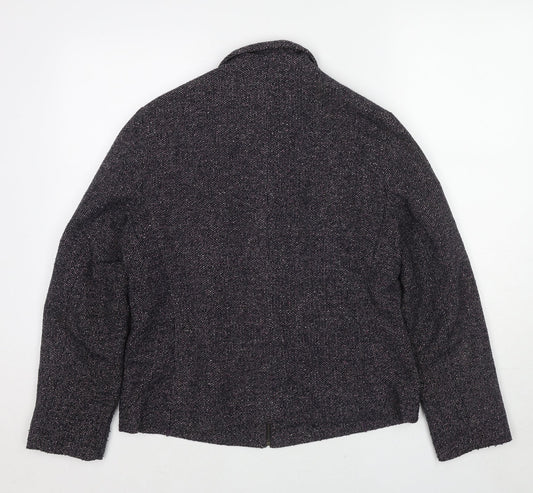 Marks and Spencer Womens Black Jacket Size 14 Zip