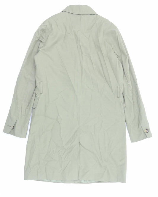 Marks and Spencer Womens Green Trench Coat Coat Size 10 Button