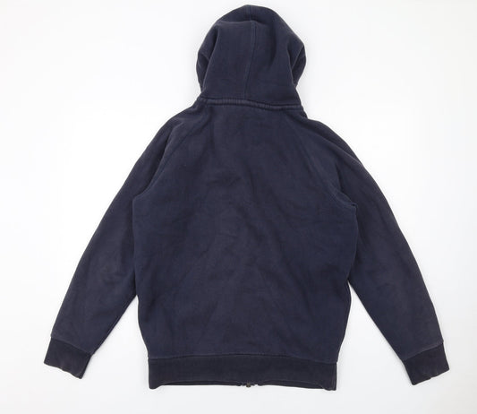 Jack Wills Mens Blue Cotton Full Zip Hoodie Size M