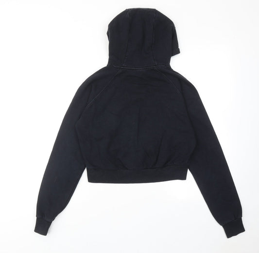 ellesse Womens Black Cotton Pullover Hoodie Size 8 Pullover