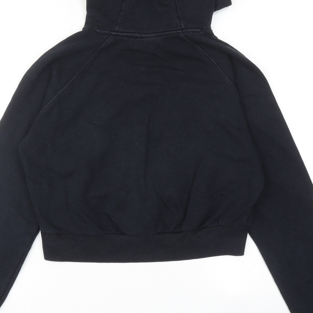 ellesse Womens Black Cotton Pullover Hoodie Size 8 Pullover