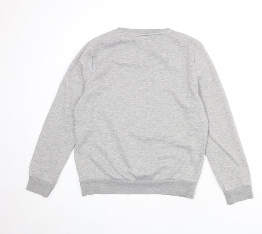 Disney Womens Grey Polyester Pullover Sweatshirt Size 10 Pullover - Mickey Mouse Size 10-12