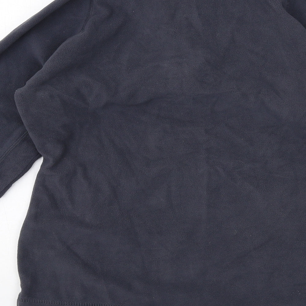 Mountain Life Womens Grey Polyester Pullover Sweatshirt Size 12 Zip