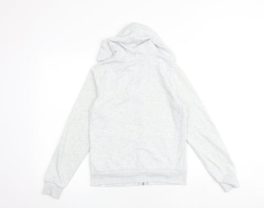 FB sister Womens Grey Cotton Full Zip Hoodie Size XS Zip