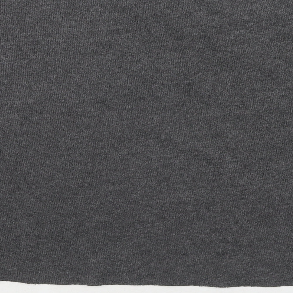 Zara Womens Grey Polyester Pullover Sweatshirt Size L Pullover