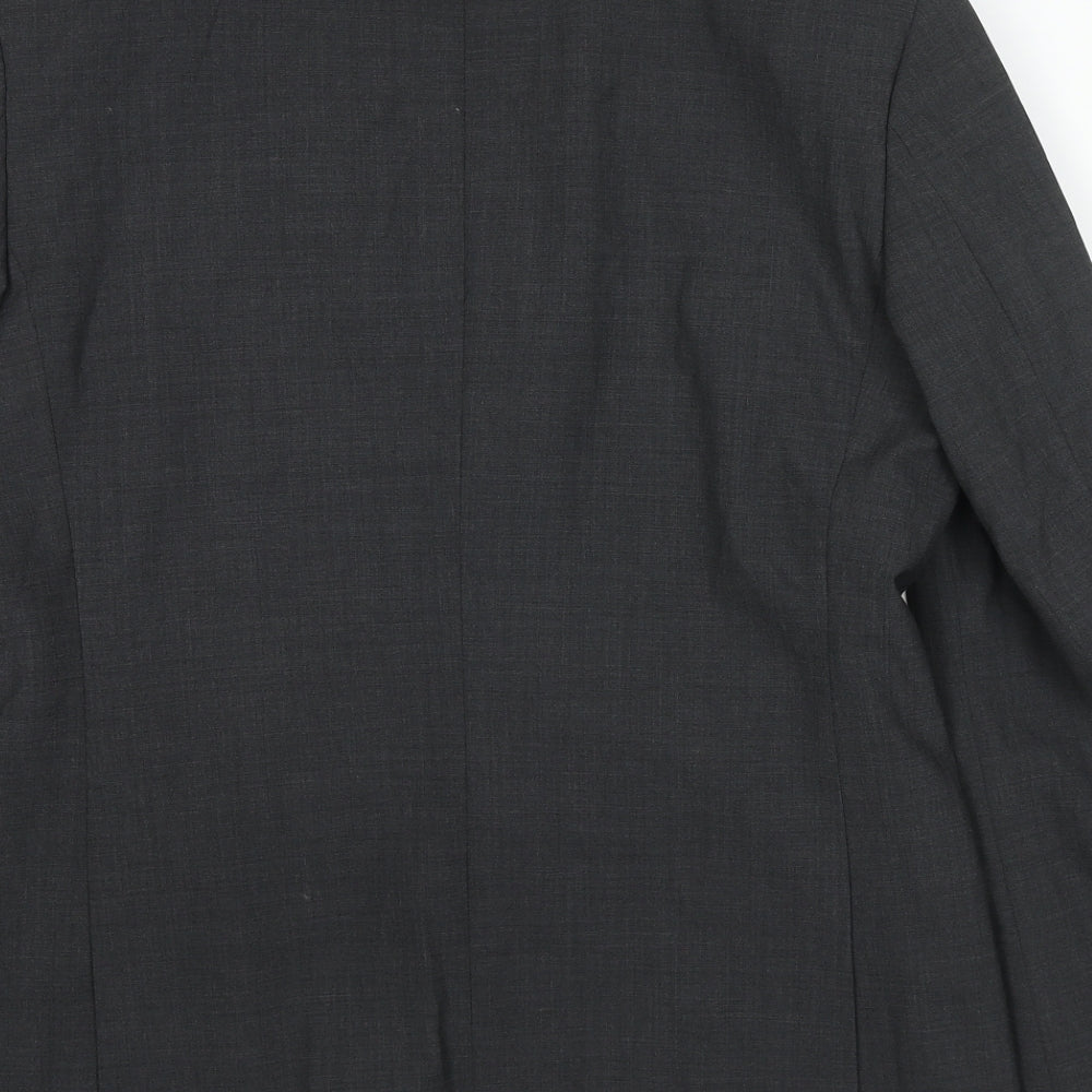 Marks and Spencer Mens Grey Polyester Jacket Suit Jacket Size 38 Regular