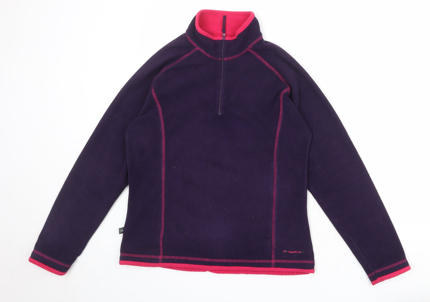 Mountain Life Womens Purple Polyester Pullover Sweatshirt Size 10 Zip