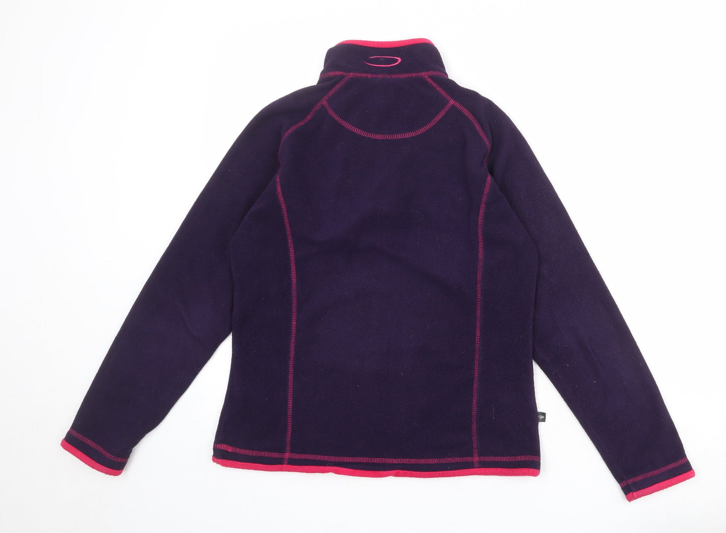 Mountain Life Womens Purple Polyester Pullover Sweatshirt Size 10 Zip