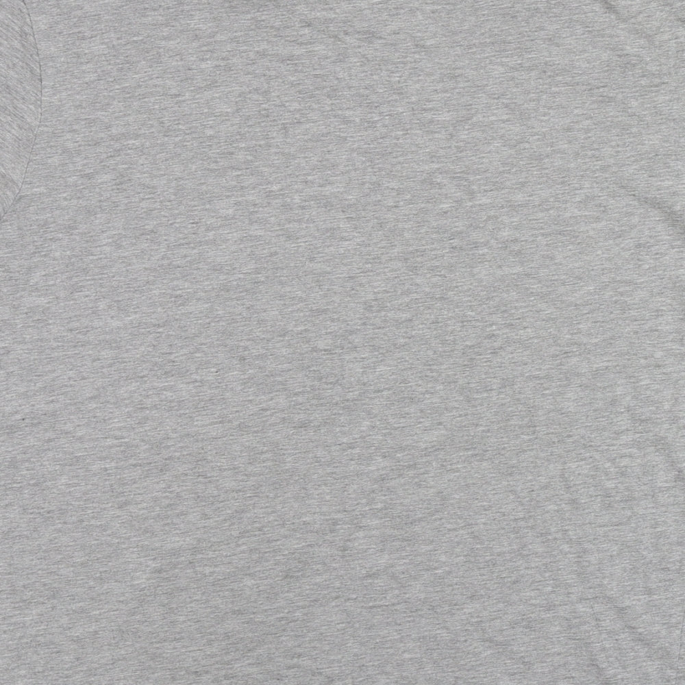 Stranger Things Womens Grey Cotton Basic T-Shirt Size L Round Neck - Hellfire Club