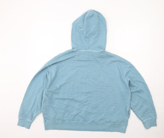Marks and Spencer Womens Blue Cotton Pullover Hoodie Size L Pullover - San Francisco CA