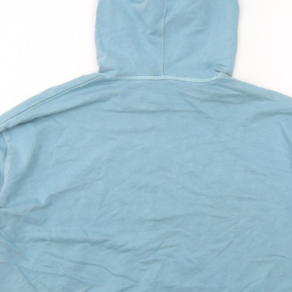 Marks and Spencer Womens Blue Cotton Pullover Hoodie Size L Pullover - San Francisco CA