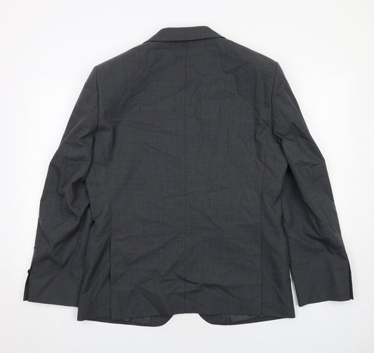 Marks and Spencer Mens Grey Wool Jacket Suit Jacket Size 40 Regular