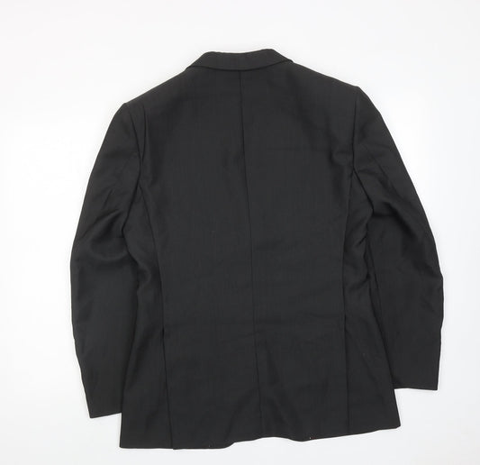 Marc Darcy Mens Grey Polyester Jacket Suit Jacket Size 40 Regular