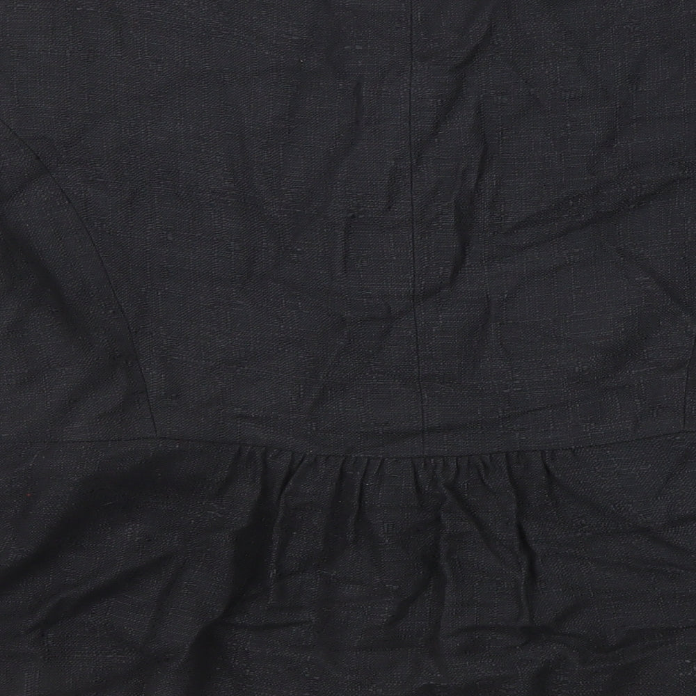 Brand and care label for Principles women’s black jacket, size UK 14, button