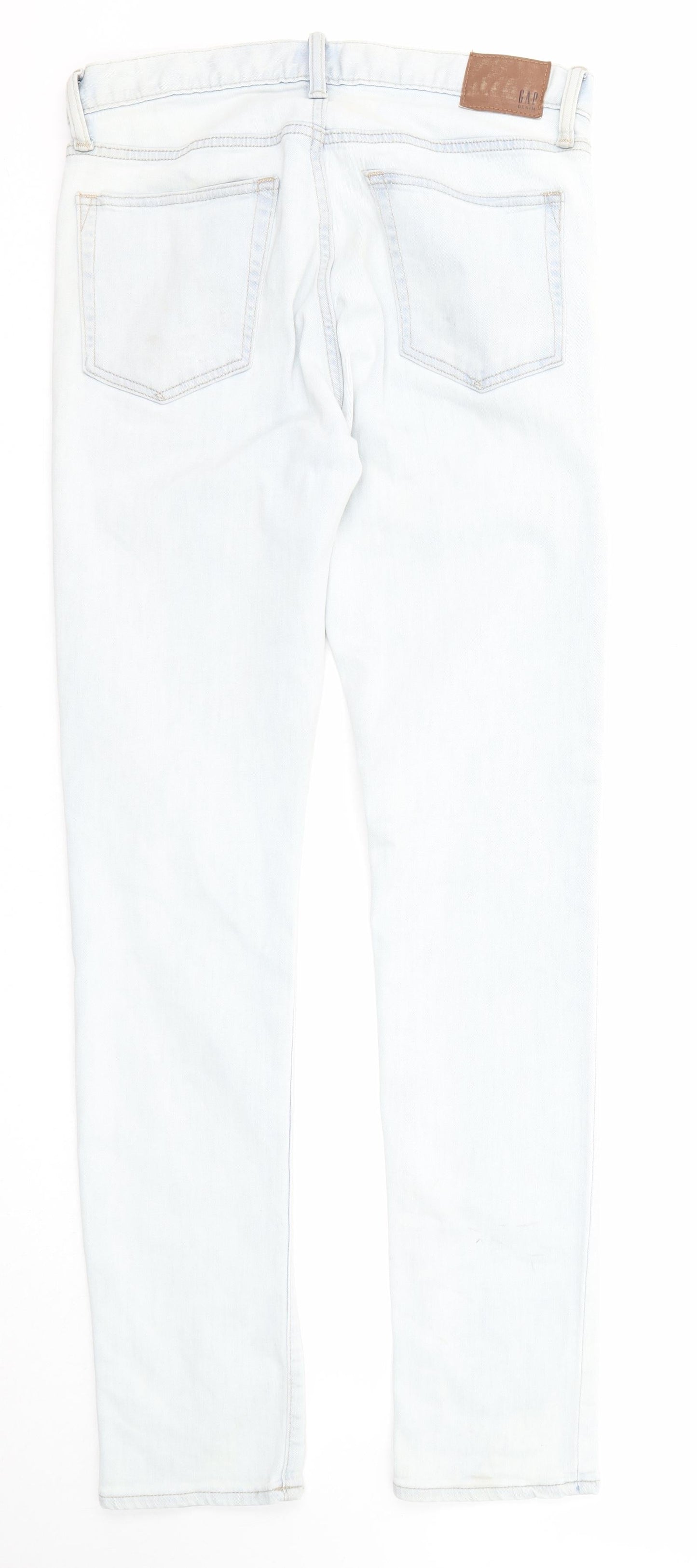 Gap Womens Blue Cotton Skinny Jeans Size 30 in L32 in Regular Zip