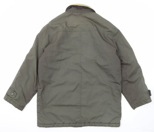Greenwoods Mens Green Jacket Size S Zip
