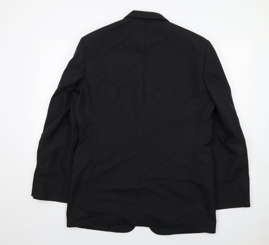 Scott & Taylor Mens Black Polyester Tuxedo Suit Jacket Size 42 Regular