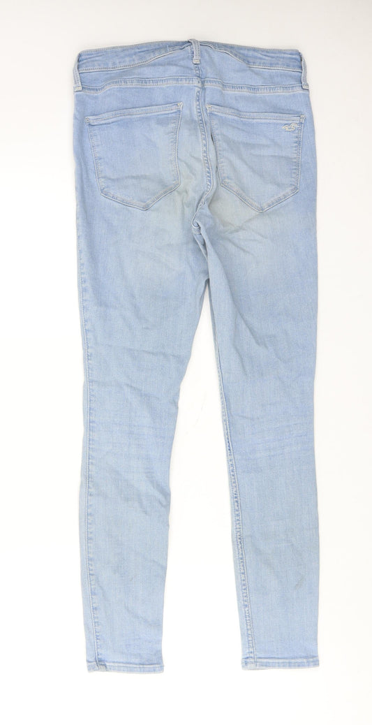 Hollister Womens Blue Cotton Skinny Jeans Size 28 in L28 in Regular Zip