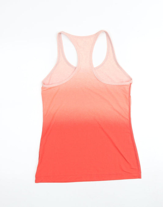 Gap Womens Pink Polyester Basic Tank Size S Round Neck