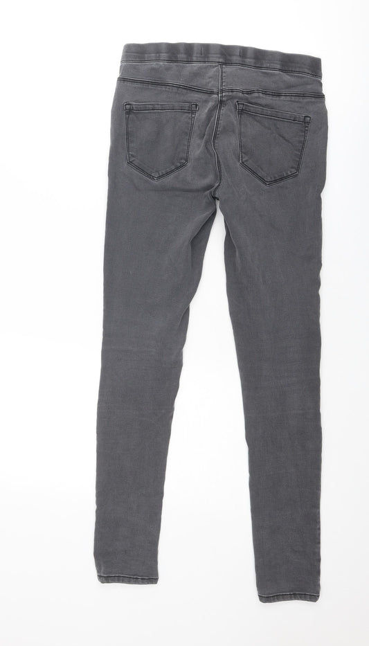 George Womens Grey Cotton Jegging Jeans Size 8 Regular