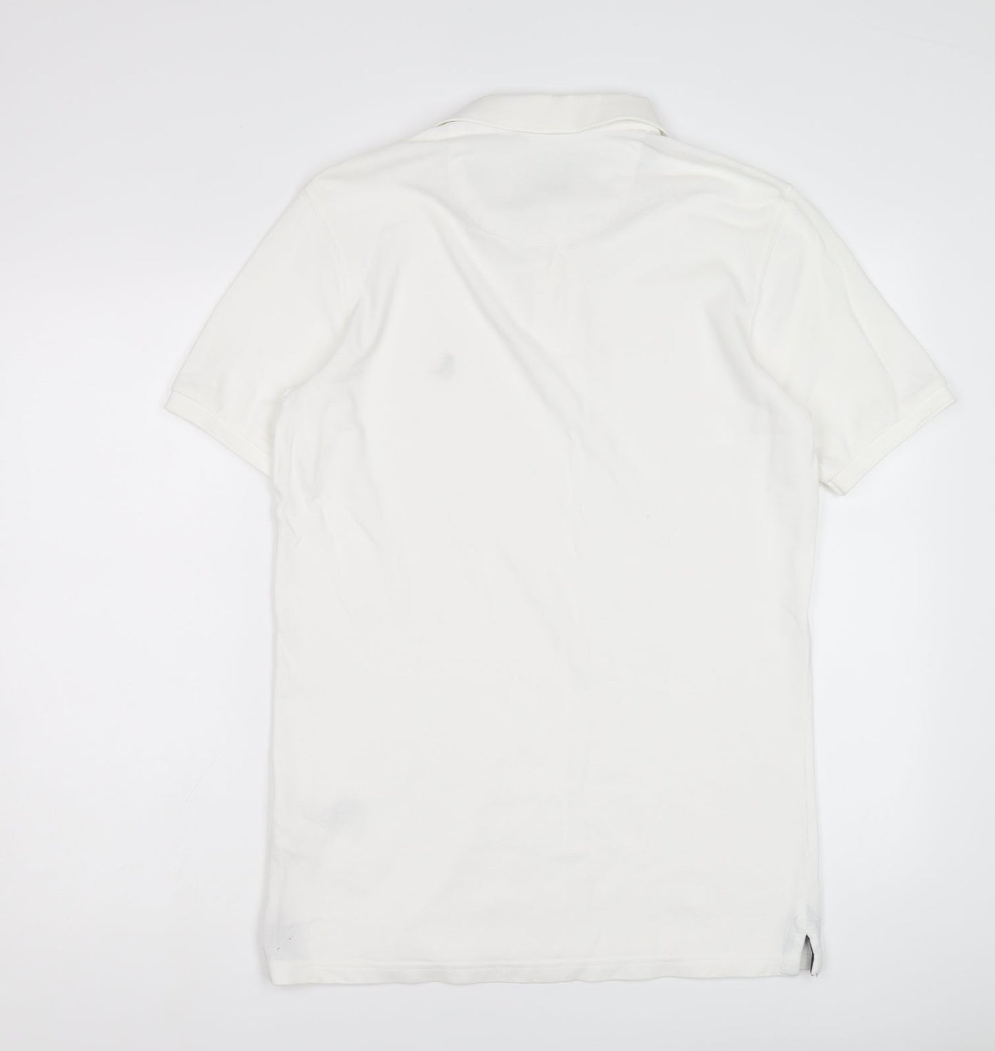 Jack Wills Mens Ivory Cotton Polo Size XS Collared Button