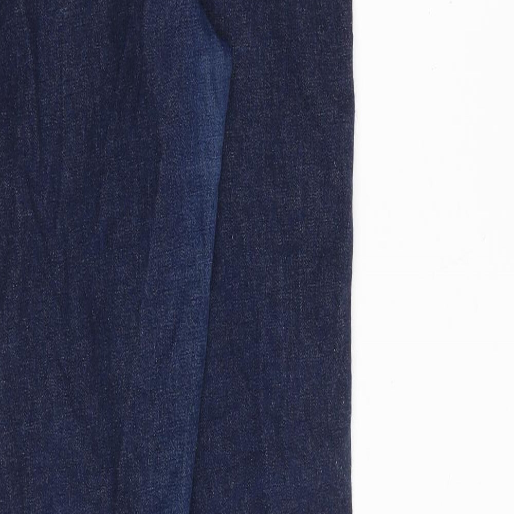Brand and care label for Denim & Co. women’s blue cotton jegging jeans, size UK 12, regular