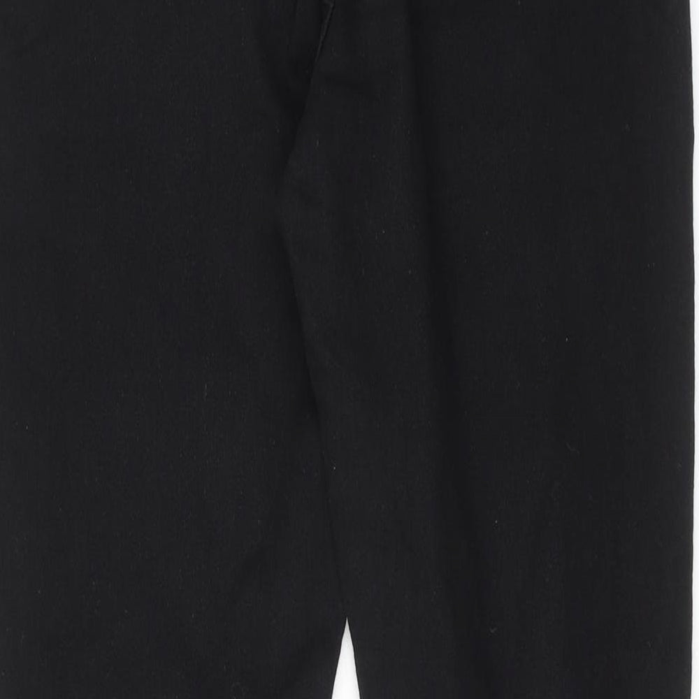 Brand and care label for I SAW IT FIRST women’s black cotton skinny jeans, size UK 10, regular zip
