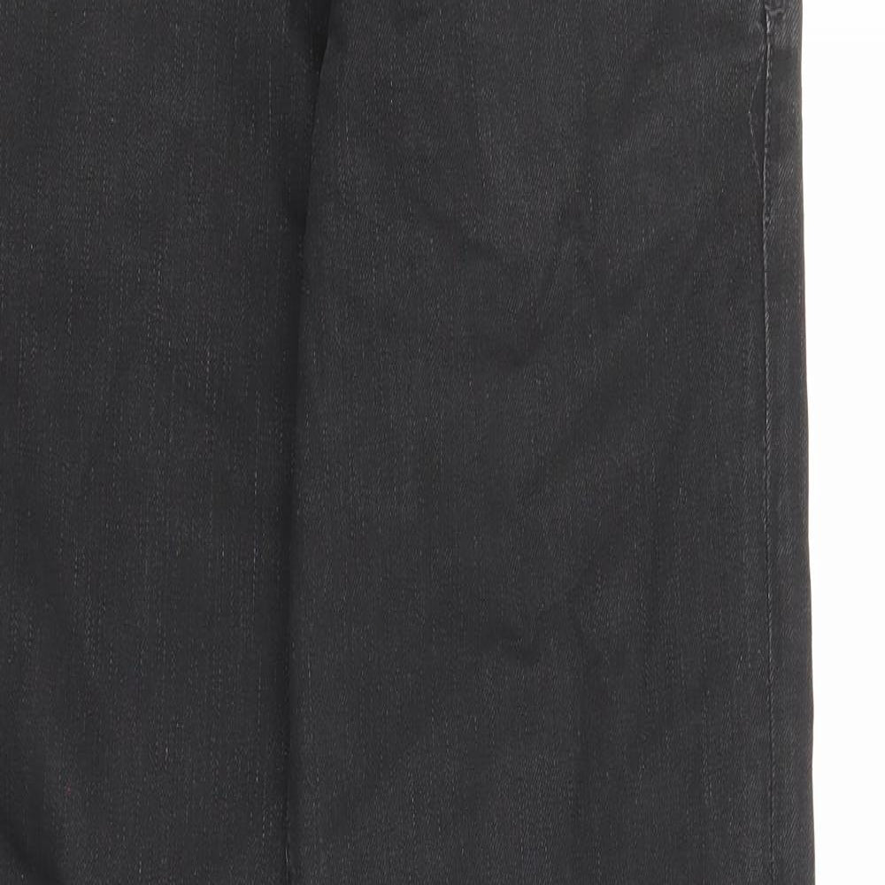 Tommy Hilfiger Mens Black Cotton Straight Jeans Size 34 in L32 in Regular Zip