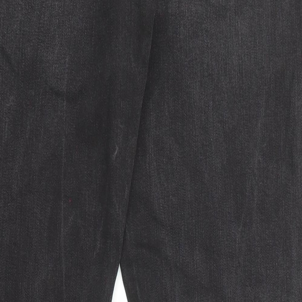 Tommy Hilfiger Mens Black Cotton Straight Jeans Size 34 in L32 in Regular Zip