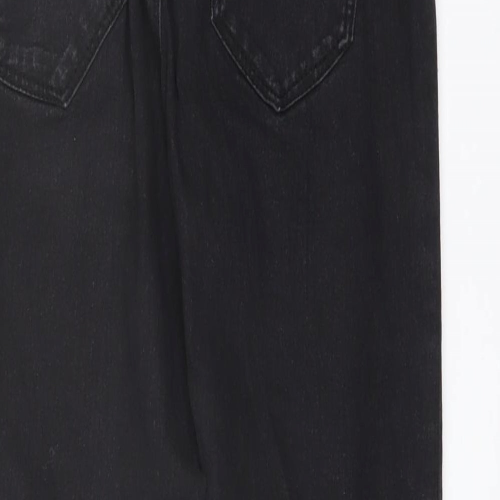 Brand and care label for Denim & Co. women’s grey cotton jegging jeans, size UK 8, 28-inch leg regular