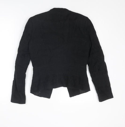 H&M Womens Black Jacket Blazer Size 6