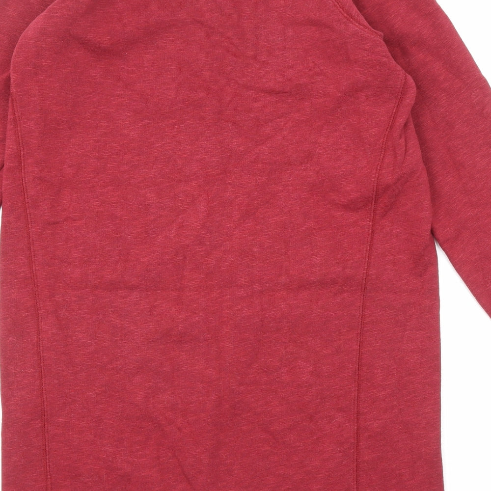 Jack Wills Womens Red Cotton Pullover Sweatshirt Size 8 Pullover - Long line