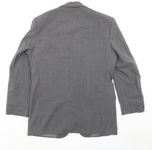 Marks and Spencer Mens Grey Polyester Jacket Suit Jacket Size 40 Regular
