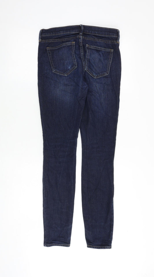 Gap Womens Blue Cotton Skinny Jeans Size 26 in Relaxed Zip