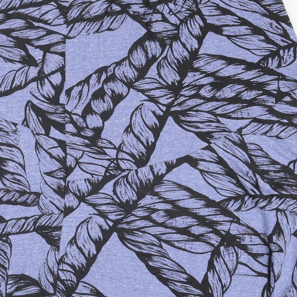 Saloos Womens Blue Geometric Polyester Swing Skirt Size 18