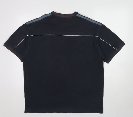 ellesse Mens Blue Cotton T-Shirt Size XL Round Neck