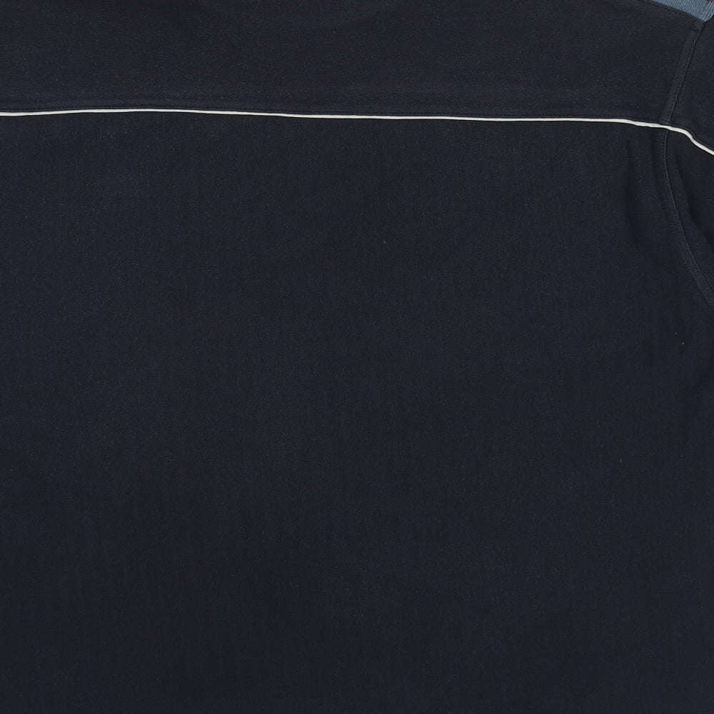 ellesse Mens Blue Cotton T-Shirt Size XL Round Neck