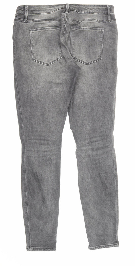 Gap Womens Grey Cotton Skinny Jeans Size 29 in L31 in Regular Zip