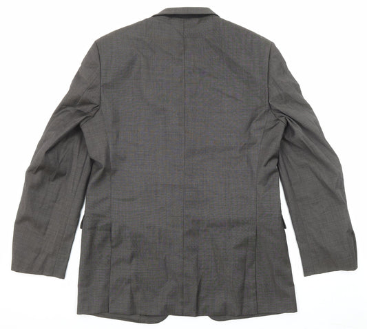 Marks and Spencer Mens Grey Wool Jacket Suit Jacket Size 42 Regular