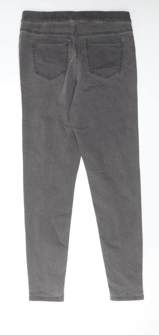 Marks and Spencer Womens Grey Cotton Jegging Jeans Size 10 L27 in Regular