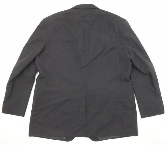 Marks and Spencer Mens Grey Polyester Jacket Suit Jacket Size 48 Regular