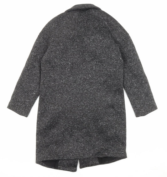 Amisu Womens Grey Overcoat Coat Size 6 Button