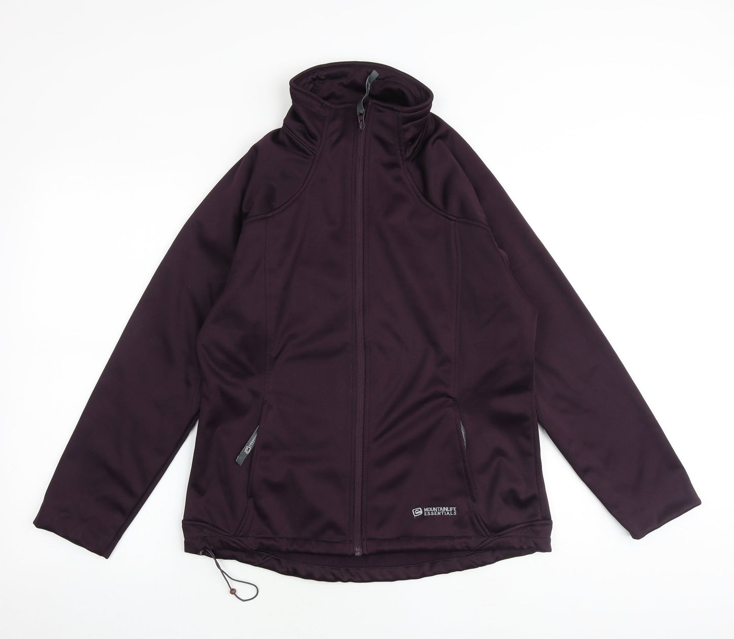 Mountain Life Womens Purple Windbreaker Jacket Size 14 Zip